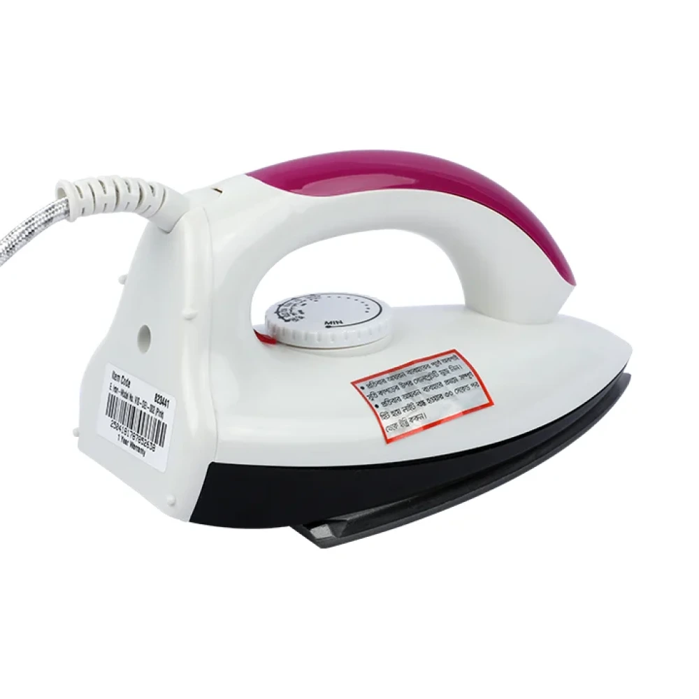 VISION 1000W Electric Iron Shock & Burn Proof VIS-DEI-002 Multi-Color